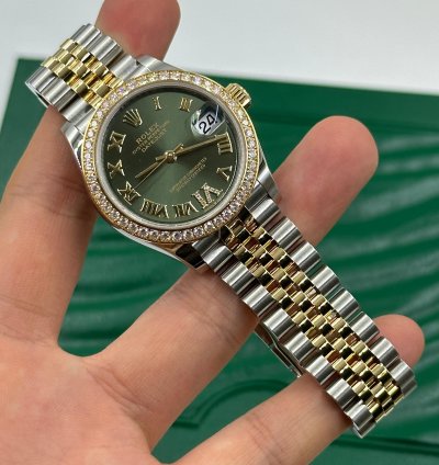 Rolex Datejust 31 Green Roman Jub