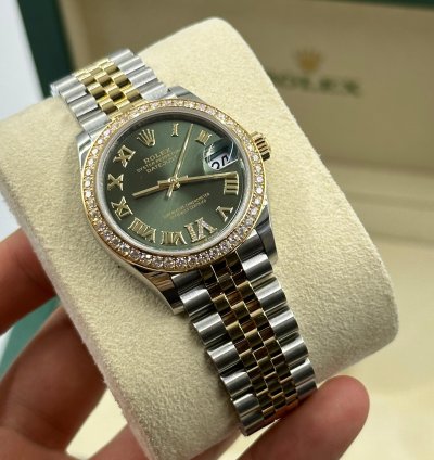 Rolex Datejust 31 Green Roman Jub