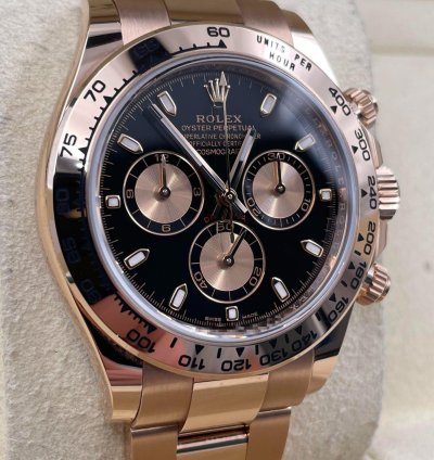 Rolex Daytona 116505 Rose Gold Black Dial Unworn 2022