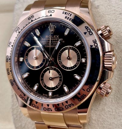 Rolex Daytona 116505 Rose Gold Black Dial Unworn 2022