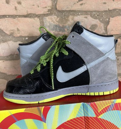 00s Vintage Nike Sb Dunk High Wrinkled Patent