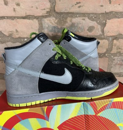 00s Vintage Nike Sb Dunk High Wrinkled Patent