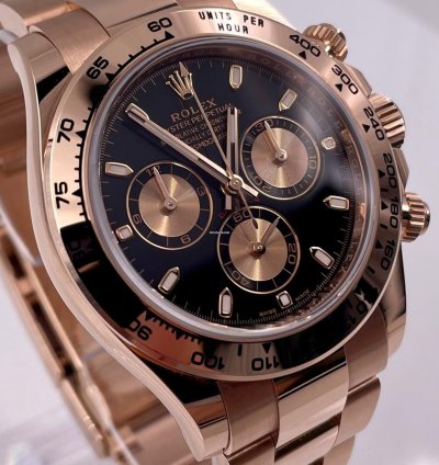 Rolex Daytona 116505 Rose Gold Black Dial Unworn 2022