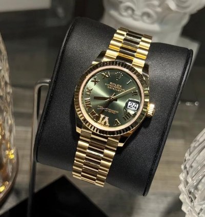 Rolex Datejust 31 Green Roman Viix
