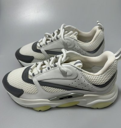 Dior B22 White Silver Sneakers 3sn231yjg