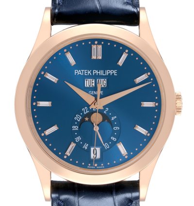 Patek Philippe Annual Calendar Complications Annual Calendar Rose Gold Diamond Watch 5396 Box Papers