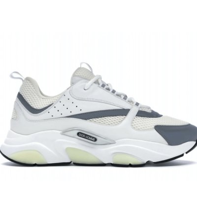 Dior B22 White Silver Sneakers Men Eu 43 Us 10