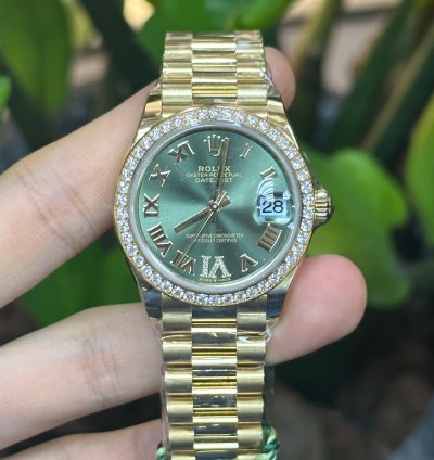 Rolex Datejust 31 Green Viix Roman