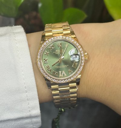 Rolex Datejust 31 Green Viix Roman