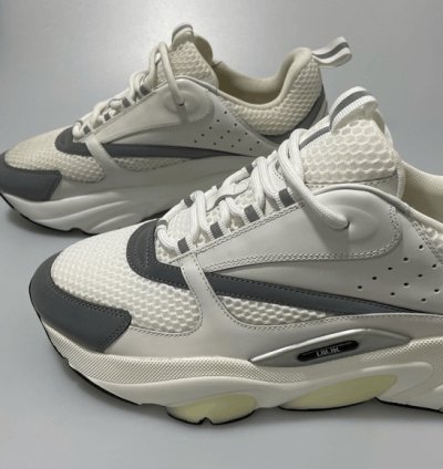 Dior B22 White Silver Sneakers Men Eu 43 Us 10