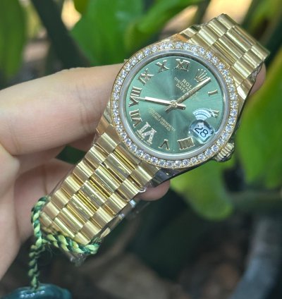 Rolex Datejust 31 Green Viix Roman