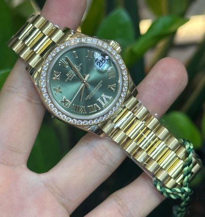 Rolex Datejust 31 Green Viix Roman