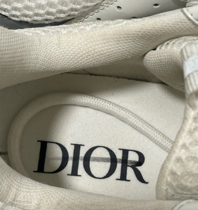 Dior B22 White Silver Sneakers Men Eu 43 Us 10