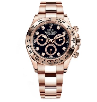Rolex Daytona 116505 Rose Gold Black Diamond Dial Unworn 2022