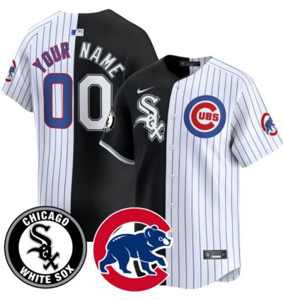 Custom Chicago White Sox Jersey Mix Chicago Cubs - All Stitched
