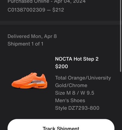 Nike Hot Step 2 Nocta Total Orange