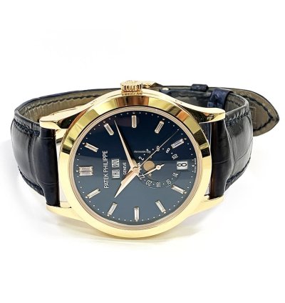 Patek Philippe Annual Calendar Complications Blue Diamond Dial 5396r-015