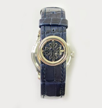 Patek Philippe Annual Calendar Complications Ladies Annual Calendar 5147g-001 White Gold Watch With Blue Leather Watch Blue Dial 2022