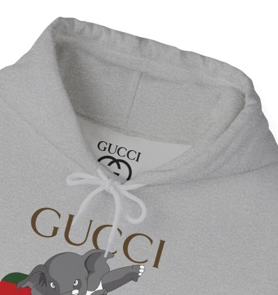 Gucci Elephant Grey Hoodie - Size Usa
