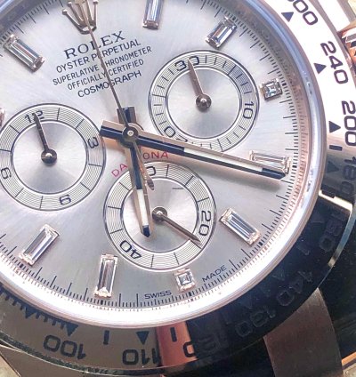 Rolex Daytona 116505a Sundust Baguetts-old Card 2019