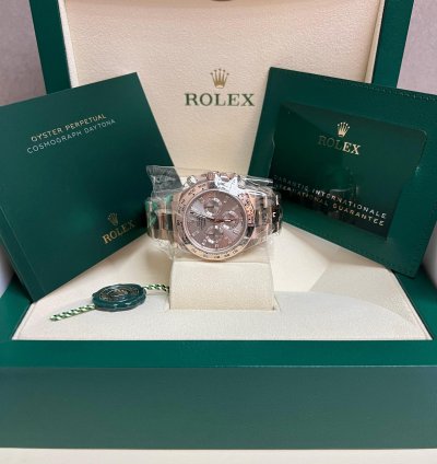 Rolex Daytona 116505a Sundust With Diamonds