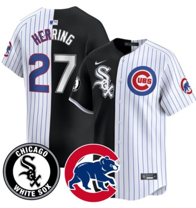 Herring 27 Chicago White Sox Mix Chicago Cubs Jersey - All Stitched