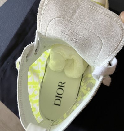 Dior B23 High Dior Oblique - White Yellow