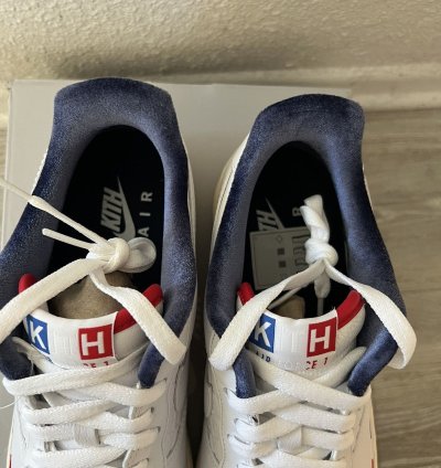 Nike Kith Paris Air Force 1 White Midnight Navy Size 10 5