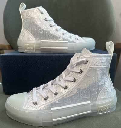 Dior B23 High Raised Dior Oblique - Transparent White