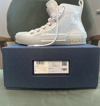 Dior B23 High Raised Dior Oblique - Transparent White
