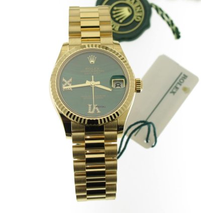 Rolex Datejust 31 Malachite 6 9 Diamond Dial 278278