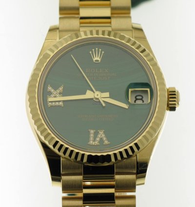 Rolex Datejust 31 Malachite 6 9 Diamond Dial 278278