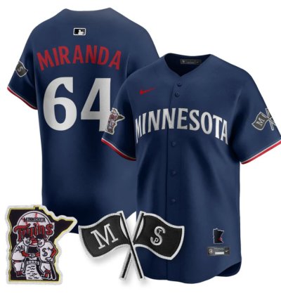 Jose Miranda Jersey 64 Minnesota Twins Alternate Limited Stitched Navy