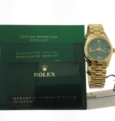 Rolex Datejust 31 Malachite 6 9 Diamond Dial 278278
