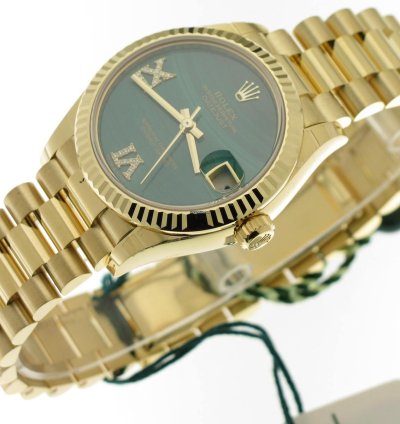 Rolex Datejust 31 Malachite 6 9 Diamond Dial 278278