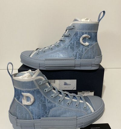 Dior B23 High Top Daniel Arsham Light Blue Size Us 8 5 Eu 41