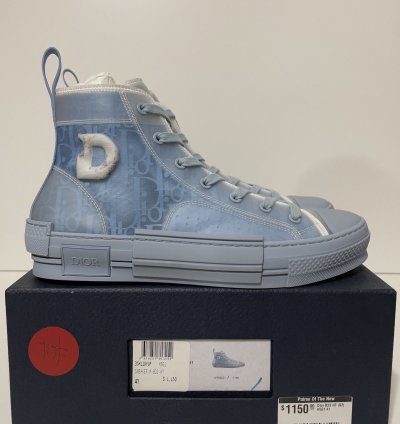 Dior B23 High Top Daniel Arsham Light Blue Size Us 8 5 Eu 41