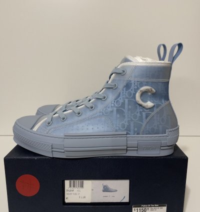Dior B23 High Top Daniel Arsham Light Blue Size Us 8 5 Eu 41