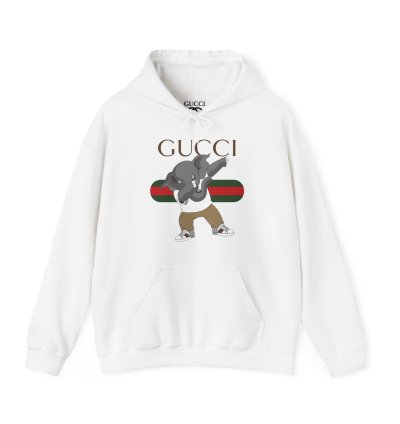 Gucci Elephant White Hoodie - Size Usa