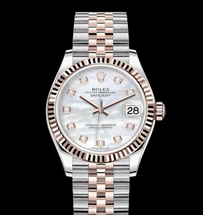 Rolex Datejust 31 Mother Of Pearl Dial - Everose Gold Steel Jubilee Bracelet