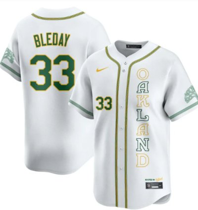 Jj Bleday Jersey 33 Oakland Athletics City Connect Concept Stitched White