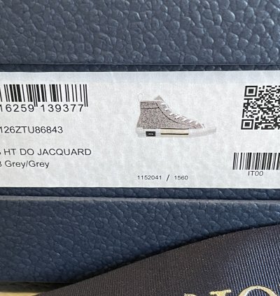 Dior B23 High Top Grey 43eur