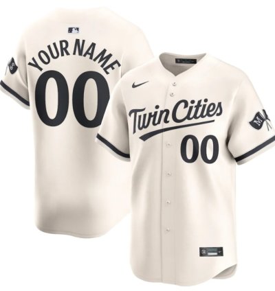 Minnesota Twins Alternate Limited Custom Men Jersey - Cream