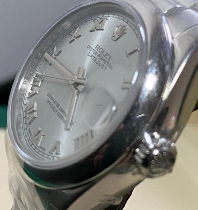 Rolex Datejust 31 New 2022 Full Stickers Datejust 31 Platinum Silver Roman Dial President Bracelet 178246