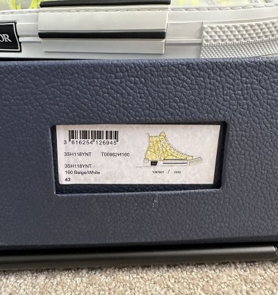 Dior B23 High Top Neon Yellow Sneakers Brand New