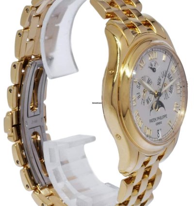 Patek Philippe Annual Calendar Moon 18k Yellow Gold Watch Papers 5036 1j