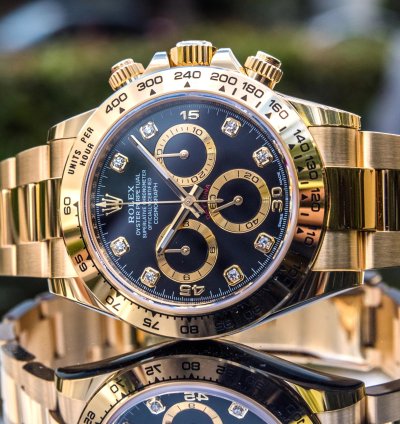 Rolex Daytona 116508 - Black Diamond Set Dial