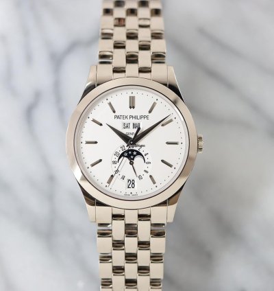 Patek Philippe Annual Calendar Moon Phase 5396 1g-010 White Gold Bracelet