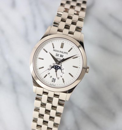 Patek Philippe Annual Calendar Moon Phase 5396 1g-010 White Gold Bracelet