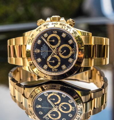 Rolex Daytona 116508 - Black Diamond Set Dial